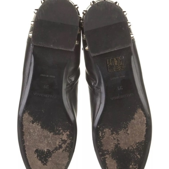BALENCIAGA studded ankle boots. Black leather size 9, but runs a size small - Picture 5 of 5